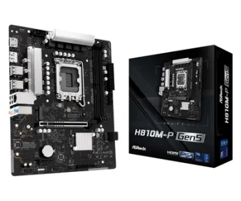 Pllakë amë ASRock H810M-P Gen5, Micro ATX, LGA1851, DDR5