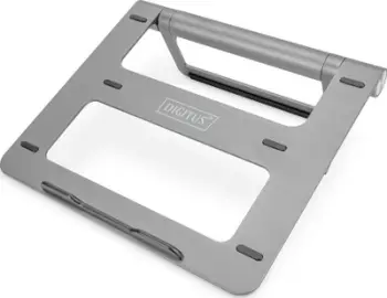 Mbajtëse laptopi Digitus Variable Notebook Stand, USB C Dock 7 porta, alumini, gri