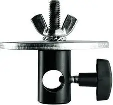 Adapter Manfrotto 179, pllakë 80mm, vidë 3/8", i zi
