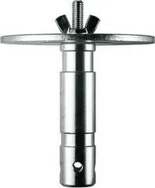 Adapter ndriçimi Manfrotto 1 1/8", 120mm, M10, ngjyrë argjendi