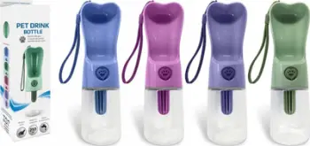 Shishe uji me tas për qen, 250ml, filtër karboni aktiv, shumëngjyrëshe