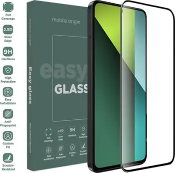 Xham mbrojtës Mobile Origin EasyGlass për Xiaomi Redmi Note 13 Pro, Double Strong, transparent