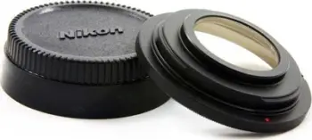 Adapter objektivi JYC Nikon Ai AiS AF në M42, me lentë optike, i zi