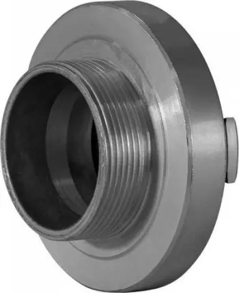 Bashkues zjarri Ziegler Coupling 52, filetë mashkullore 2", aliazh alumini, gri