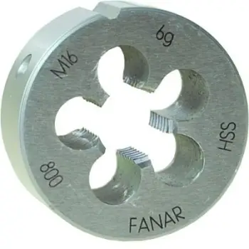 Filiere rrethore Fanar NARZNKA M22 x 2.50, HSS800, DIN 22568