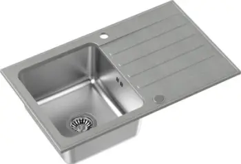 Lavaman kuzhine Quadron Kenneth 111, Fusion GraniteQ, SteelQ inox, gri