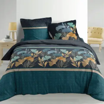Set posteqesh Douceur d’intérieur BLONDY, 240x220 cm, krevat dopio, blu e errët