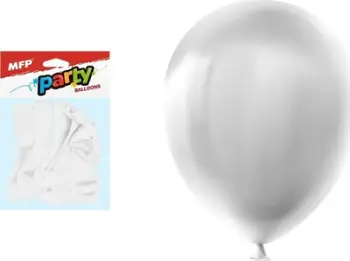 Balona dekorativë MFP Party, 12 copë, 30 cm, të bardhë