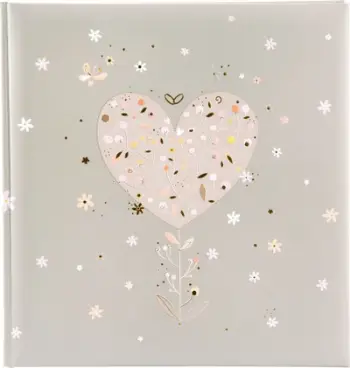 Album fotografish Goldbuch Wedding Elegant Heart, 30x31cm, 60 faqe, bezhë