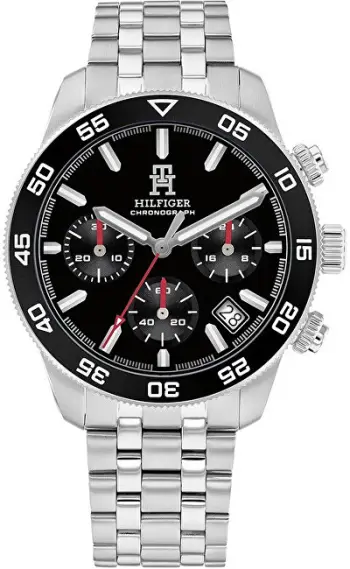 Orë për meshkuj Tommy Hilfiger TH85 Chronograph 1792156, e argjendtë