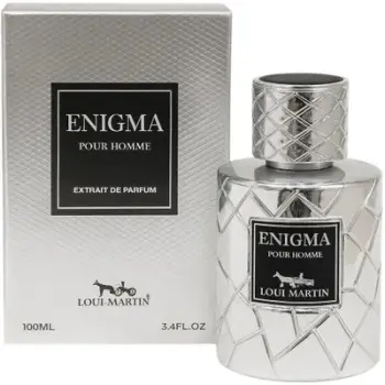 Parfum burrash Loui Martin Enigma Pour Homme, Extrait de Parfum, 100ml, argjent