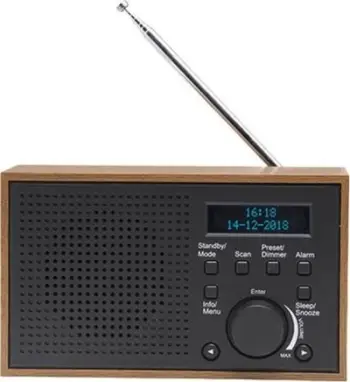 Radio portative Denver DAB-46, DAB+ FM, 2W, kasë druri