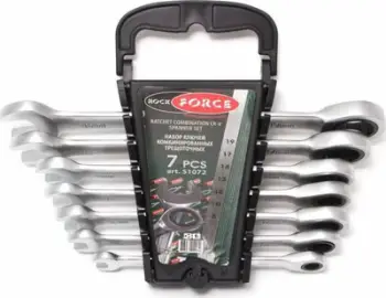 Set çelësa kombinim me ratchet Rockforce RF-51072, 7 copë, Cr-V, argjendtë