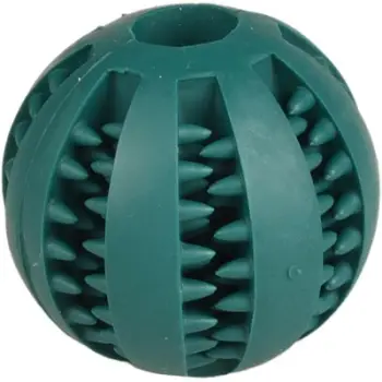 Lodër top gome për qen Flamingo Rubber Ball, 7 cm, aromë mente, jeshile