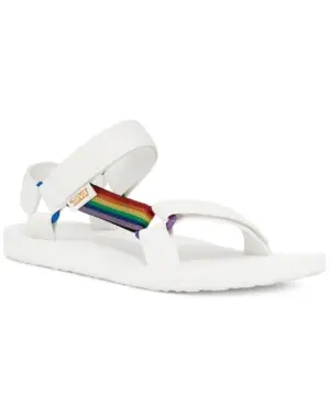 Sandale për femra Teva Original Universal Pride, vegane, nr 38, të bardha me ylber