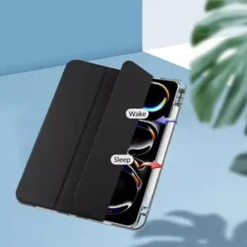 Mbulesë tablet Tech-Protect SC Pen Hybrid, për iPad Pro 11 2024, me mbajtëse stylus, e zezë transparente
