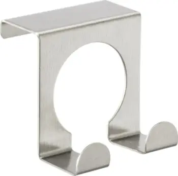 Grep i dyfishtë dere Wenko, çelik inox, 5 x 5 x 5 cm, argjendt mat