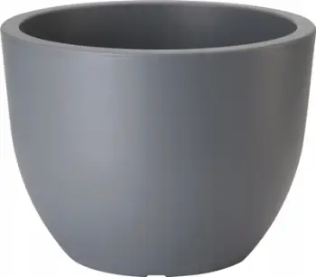 Vazo rrethore Form-plastic Muna 35, plastike, diametër 35 cm, antracit mat