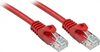 Kabllo rrjeti LINDY 48182, CAT 6 U UTP, 1m, e kuqe
