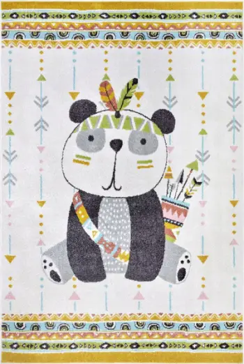 Tapet për fëmijë HANSE Home Adventures Panda, polipropilen, formë drejtkëndore, shumëngjyrësh