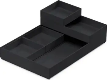 Kuti organizuese Moxom, set 5 copë, 250x170x35mm, e zezë