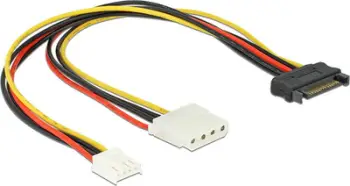 Kabllo kompjuteri DeLock SATA, 0.3 m, shumëngjyrëshe
