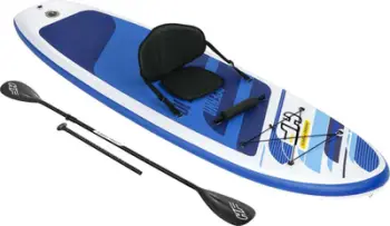 Dërrasë SUP me fryrje Bestway Hydro Force Oceana, set me lopatë dhe ulëse, blu e bardhë