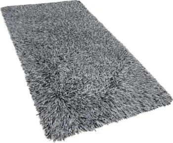 Tapet shaggy Beliani CIDE, 80x150 cm, me grumbull të lartë, i zi me të bardhë
