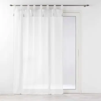 Perde dritareje Douceur d'intérieur Dalila, efekt liri rrjetë, 140x240cm, e bardhë