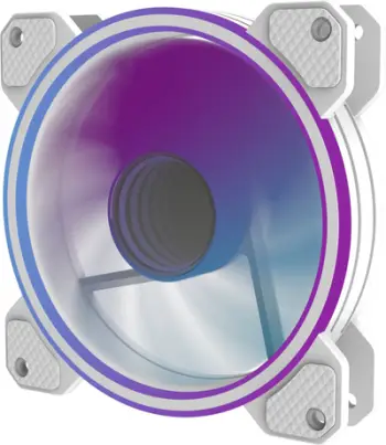 Ventilator kaste Preyon Eagle Eye 120 PWM, ARGB, 120mm, i bardhë