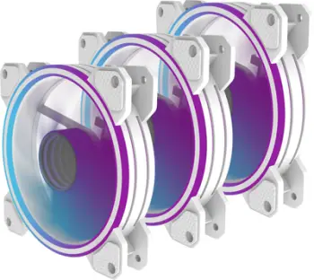 Ventilator PC PREYON Eagle Eye 120 PWM ARGB, set 3 copë, 120mm, i bardhë