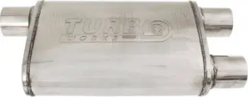 Silenciator TurboWorks 51mm 304SS, cutout ready, inox