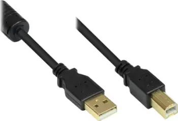 Kabllo USB 2.0 Good Connections GC M0081, A në B, 2 m, e zezë