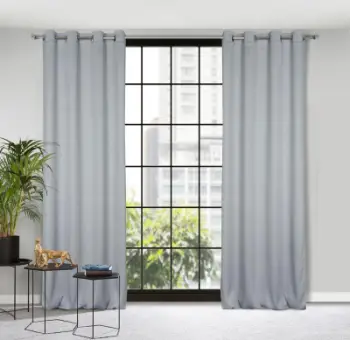 Perde blackout Eurofirany Drape 386929, 140x250cm, me unaza, gri