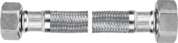 Zorrë fleksibile uji Ferro, 3/8" x 3/8", 50 cm, metalike argjendi