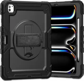 Mbulesë tablet Tech-Protect Solid 360 për iPad Pro 13" 7 Gen 2024, me stendë, e zezë