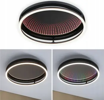 Llambë tavani Paulmann Spaceglow LED, efekt 3D, dritë dekorative, e bardhë