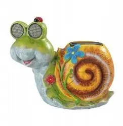 Figurë kopshti diellore Maximex Snail, LED, 21 x 18.5 cm, shumëngjyrëshe