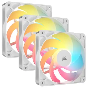 Ventilator kasë CORSAIR RS120-R ARGB, 120mm, paketë 3 copë, i bardhë