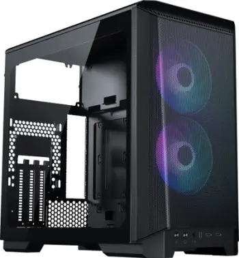 Kuti kompjuterike Phanteks Eclipse P200A D RGB, mini ITX, xham i temperuar, e zezë