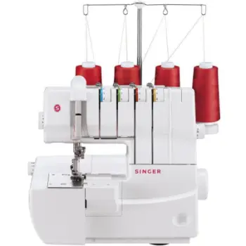 Makineri qepëse overlock Singer 14T970C, 4 fije, kompakte, e bardhë