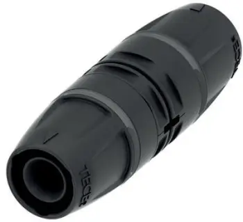 Kupling i drejtë TECE TECELOGO 8710532, push fit, Ø32mm, i zi