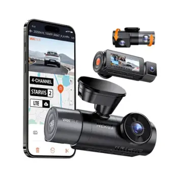 Regjistrues video për veturë Vantrue N5 S, ekran 3.19", GPS, Wi-Fi, i zi