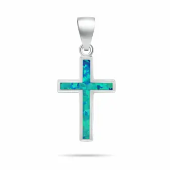 Pendant për varëse Brilio Silver PT141WB, i argjendtë/ i kaltër
