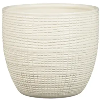 Vazo qeramike Scheurich Vanilla Bark, 7.5 cm, për brendësi, vanilje