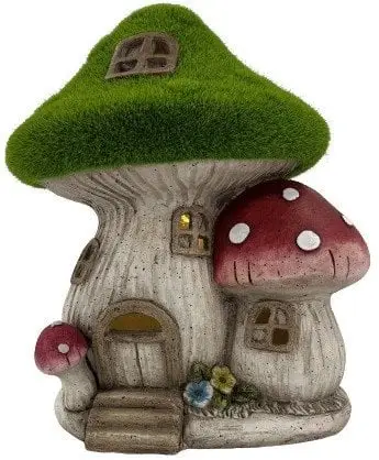 Dekor kopshti Mondex Mushrooms, 27.5 x 24.5 x 32 cm, shumëngjyrëshe