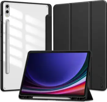 Mbulesë tablet Tech-Protect SC Pen Hybrid për Samsung Galaxy Tab S9 FE+ 12.4", funksion stand, mbajtëse stylus, e zezë
