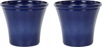 Set vazo lulesh KOKKINO Stone, 2 copë, diametër 46 cm, blu navy