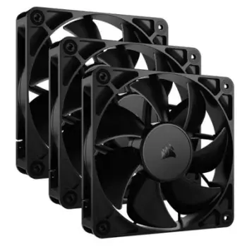 Ventilator kasë PC Corsair RS120, 120mm, set 3 copë, i zi