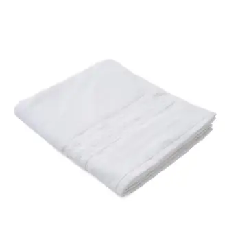 Peshqir hoteli BATH TOWEL HOTEL, bordurë Greek, 50x90cm, i bardhë